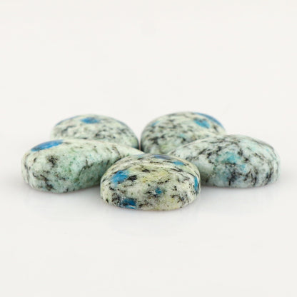 CRYSTALIS Wholesale 5pcs Natural K2 Jasper Loose Gemstone Bulk Cabochons Jewelry Making Supply, Chakra & Healing Polished Stones, Wire Wrapping, DIY, Gem Collection