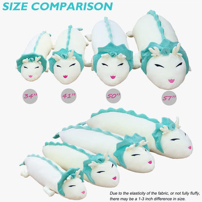 Hofun4U Dragon Plush Pillow, 50 Inch Dragon Stuffed Animals, Christmas Birthday Gift for Adults Kids Girls Boys