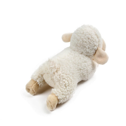 Tiny Heart Sheep Stuffed Animal, Lamb Stuffed Animal, Sheep Plush Toy, Cute Soft Stuffed Lamb Kids Boys and Girls Birthday Baby Home Decor Cuddly White Lamb Toys (Prone Position)