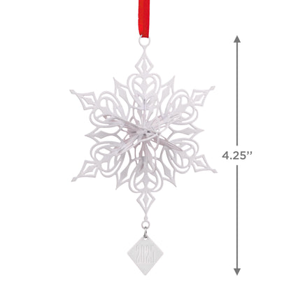 Hallmark Dimensional Snowflake 2025 Christmas Ornament, Metal, Snowflake Gifts