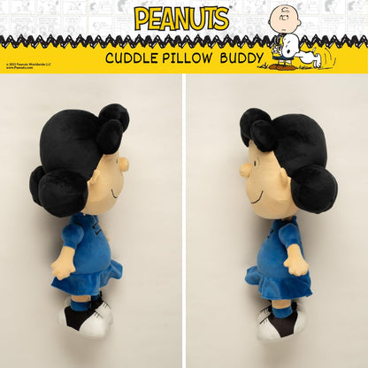Peanuts Lucy Bedding Super Soft Plush Decorative Throw Cuddle Pillow, (Officially Licensed Product) By Franco Collectibles