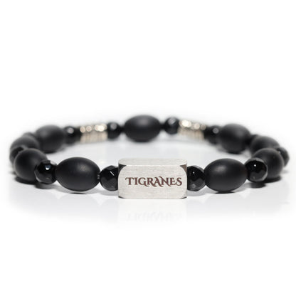 Matte Onyx Bracelet for Men – Premium Handmade Natural Stone Jewelry, Luxury Black Beaded Bracelet, Elegant Gift for Him by Tigranes (Matte Onyx)