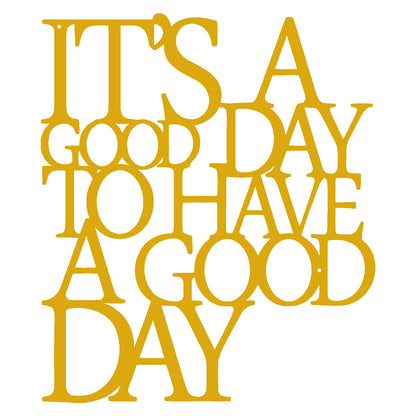 Benziso Motivational Metal Wall Art Inspirational Wall Decor Positive Quotes Wall Decor for Office Living Room Encouragement Gifts (Gold)