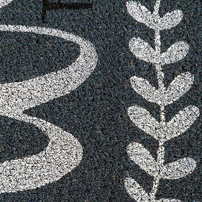 NoTrax, Welcome to Our Home, Vinyl-Backed Natural Coir Doormat, Entry Mat for Indoor or Outdoor Use, 18"x30", C12 (C12S1830OH)