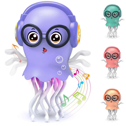 Zonopy Baby Toy Jellydancer, Crawling Jellydancer Tummy Time Toy Kids Fidget Toy for Girls 3-6 Boys 6-12,Magic Dancing Loud Music Crawling Toys for 3 4 5 6 7 8 Year Old Children Birthday Gifts
