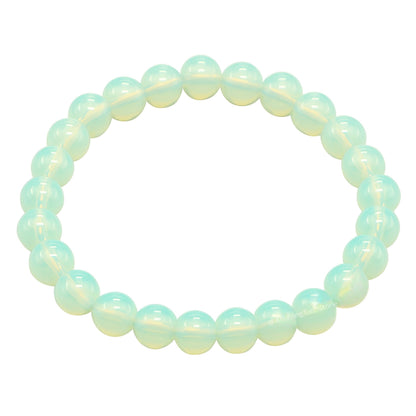 Amazing Gemstone Crystal Bracelet for Women Men's Gifts - Protection Healing Crystal Bracelet - 8mm Gemstone Beaded Stretchable Bracelet Pulseras Para Hombres Mujer Stocking Stuffers Mothers Day Gift (Opalite)