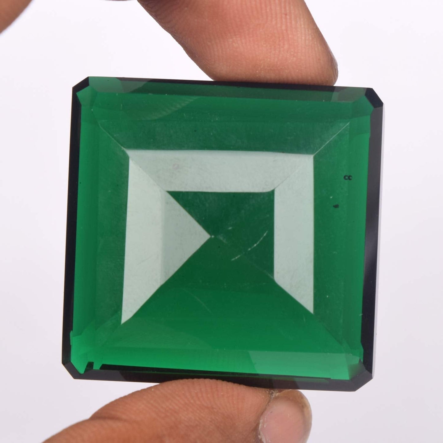 GEMHUB Amethyst Crystal Gemstones For Jewelry Making 112.50 Carats Green Amethyst Square Shape Crystal Gemstones