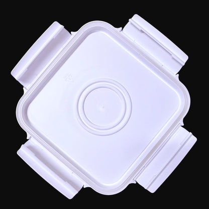 House Naturals 4 Gallon Square Food Grade Bucket Pail with Plastic Handles and Lid (Pack of 3) Made in USA containers (Aqua-White lids)