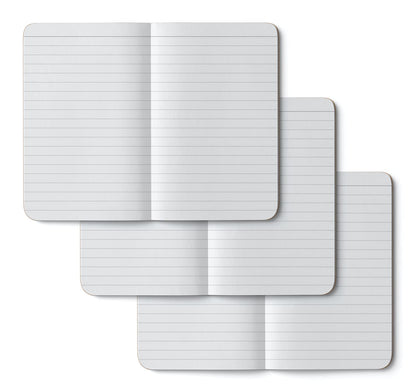 Eco Books Small Pocket Notebook Pack – 3.5 x 5.5 In., 48Page Lined Paper Mini Notebooks Made with FSCCertified Recycled Paper – 80# Kraft Paper Cover, 60# Interior Pages – Kraft Paper Notebooks by