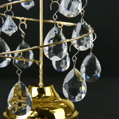 HYBEADS 10pcs 38mm Crystal Suncatcher, Hanging Clear Teardrops Crystals Chandelier Parts Prisms Pendants with Hook for Windows Lamp Christmas Tree Decorations Home Decor