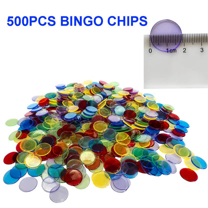 Yuanhe Jumbo Bingo Game Set - 11 Inch Tall Metal Cage with Calling Board, 7/8" Bingo Balls, 500 Bingo Chips,100 Bingo Cards for Large Group Games …