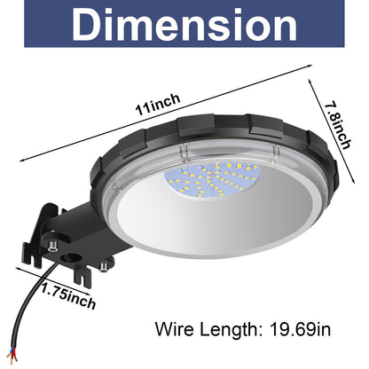 Karjoefar LED Barn Light, Dusk to Dawn Outdoor Lighting with 100W 10000LM 5000K Daylight, IP65 Waterproof Outdoor Security Flood Lights for Garage Yard Street Warehouse Use