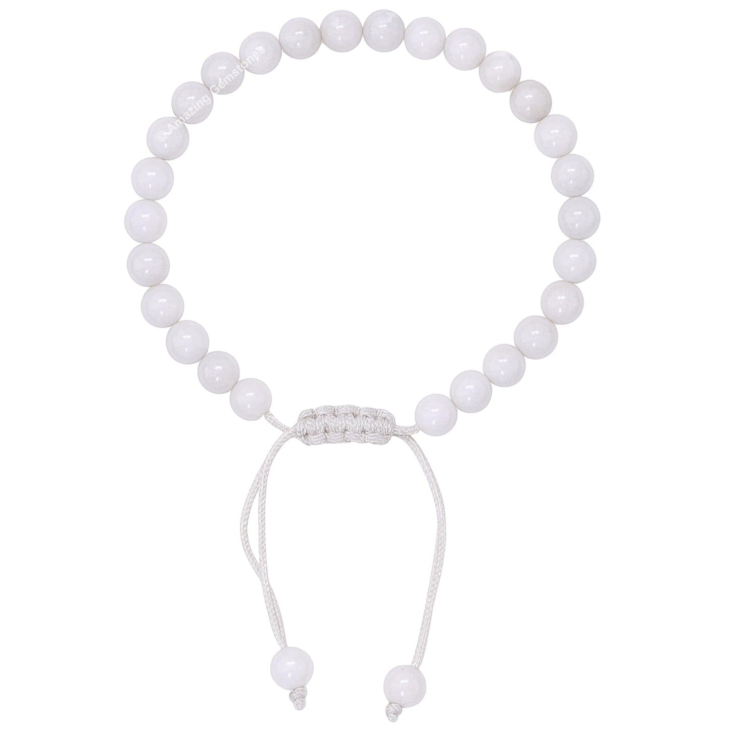 Amazing Gemstone Mother of Pearl Bracelet for Women Men's Gifts - Protection Healing Crystal Bracelet - 6mm Gemstones Beaded Adjustable Bracelet Pulseras Para Hombres Mujer Stocking Stuffers