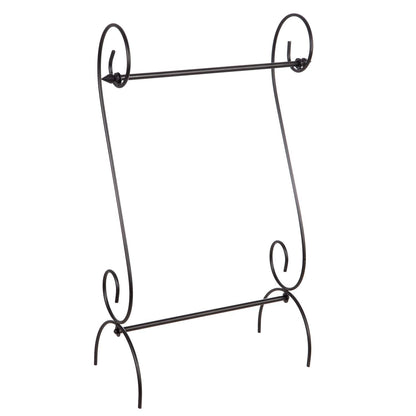 Evergreen Scroll American Garden Flag Stand | Premium Metal Iron Flag Holder Stand | Fits 12x18 Garden Flags for Outside | Weatherproof Outdoor