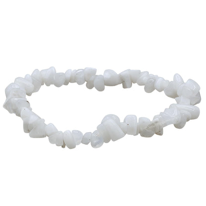 Amazing Gemstone Chips Bracelet (Rainbow Moonstone)