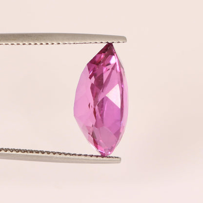 REAL-GEMS Jewelry Making Stone Certified 11.5 Carat Natural Brazilian Pink Kunzite Pear Cut Loose Gemstone