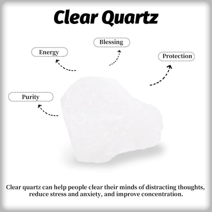 Clear Quartz Raw Stones 1PC, Gemstones Raw Stones and Healing Crystals, Hand Carved Natural Pocket Raw Stone for Decoration Tumbling, Garden(1.18"-1.97")