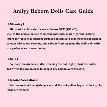 Aniiyy 18 Inch Full Body Silicone Baby Doll, Realistic Solid Silicone Reborn Dolls with Handrooted Hair,Poseable Real Life Newborn Baby