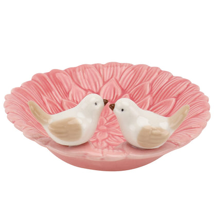 HEALLILY Nordic Style Jewelry Storage Tray 5.03X5.03X2.16In Ceramic Organizer for Rings Earrings Bracelets Home Dressing Table and Store Display