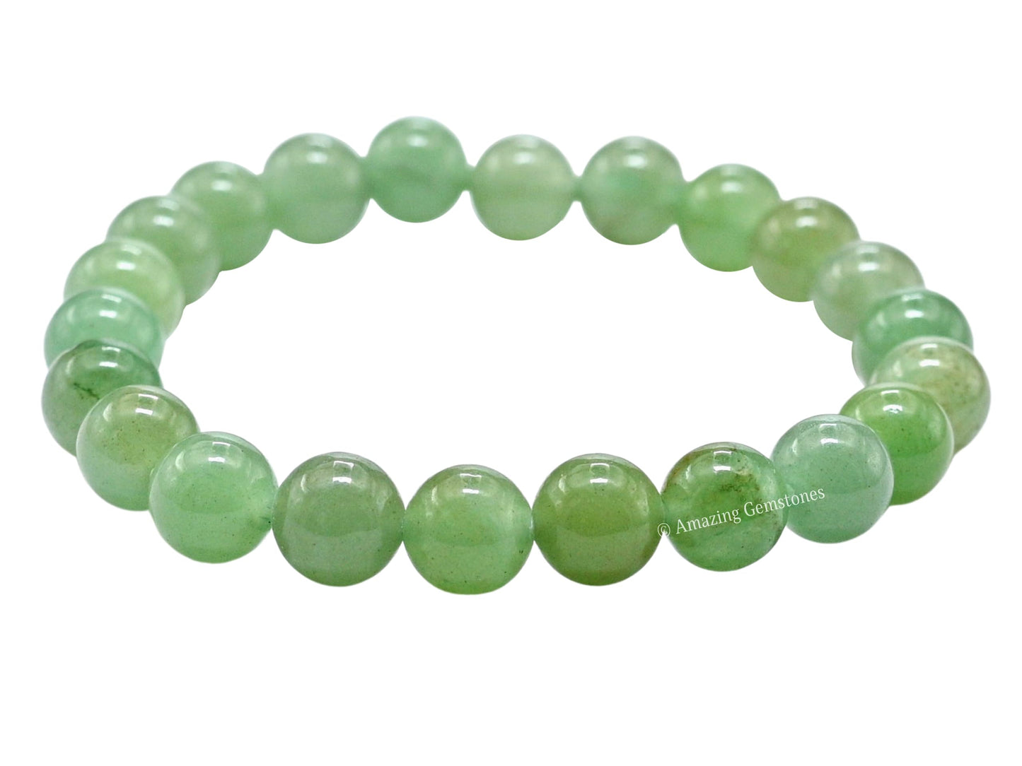 Amazing Gemstone Crystal Bracelet for Women Men's Gifts - Protection Healing Crystal Bracelet - 8mm Gemstone Beaded Stretchable Bracelet Pulseras Para Hombres Mujer Stocking Stuffers Mothers Day Gift (Green Aventurine)