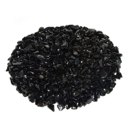 Natural Rainbow Obsidian Polished Chips Crushed Tumbled Stone Crystal Healing Embellishments 100 grams