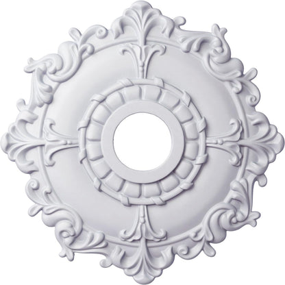 Ekena Millwork CM18RL 18-Inch OD x 3 1/2-Inch ID x 1 1/2-Inch Riley Ceiling Medallion
