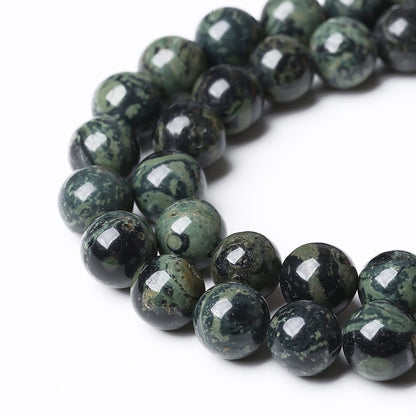 10mm 38pcs Natural Kambaba Jasper Beads Round Loose Energy Healing Stone Beads for Jewelry Making DIY Bracelet 15 Inch