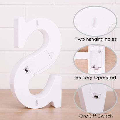 DyingSwan Small Led Marquee Letters, Light Up Letters, 8.58 Inch Led Letter Lights, Battery Powered Lighted Sign for Table, Party, Birthday, Christmas Decor (Letter S)