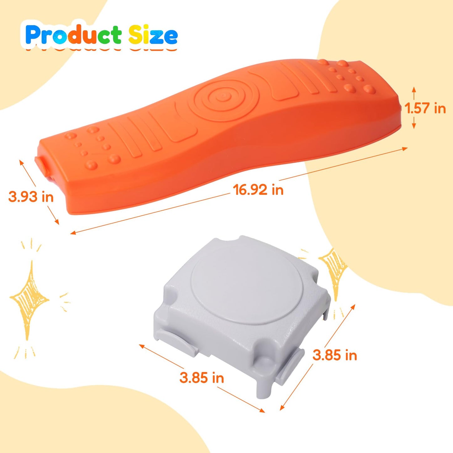 8Pcs Stepping Stones for Kids Balance Beam Toddler Non-Slip Plastic Balance Stepping Stones Sensory Toys for Toddlers, Indoor or Outdoor Play, for Age 3-5 Years, Orange Blue