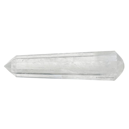 Amazing Gemstone Clear Quartz Crystal Wand Massage Stick - Pelvic Wand Gua Sha for Adults - Crystals and Healing Stones Massage Wands for Adults Gifts (Pointed)