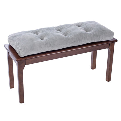 JAMPAYANG Bench Cushion, Non-Slip Tufted Bench Cushions for Swing, Shoe Storage, Window Seat (36"x14", Grey)