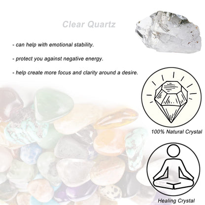 Clear Quartz Raw Crystals, Large 1.25-2.0" Healing Crystals Natural Rough Stones Crystal for Tumbling, Cabbing, Fountain Rocks, Decoration, Polishing, Wire Wrapping, Wicca & Reiki