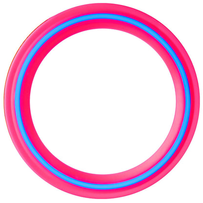 JEEFUD Flying Disc for Kids Adults 11 inch Flying Ring, 3 Pack Beach Backyard Sports Play Soft Discs, Sport Outdoor Toy Gift for 4+ Year Old Boys Girls Family (3PCS (Blue，Pink&Turquoise))