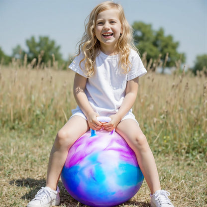 PlayZap Hopper Balls for Kids 3-8, 18 Inches Bouncy Ball with Handle, 18" Inflatable Bouncing Hopper, 45cm Jumping Toys, Garden Hopping Toys Girls Boys Gifts