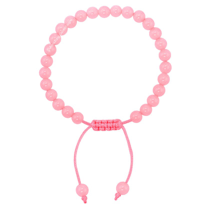 Amazing Gemstone Rose Quartz Bracelet, Gifts For Men & Women - Protection Healing Crystal Bracelet - 6mm Gemstone Beaded Adjustable Bracelet, Pulseras Para Hombres Mujer Stocking Stuffers