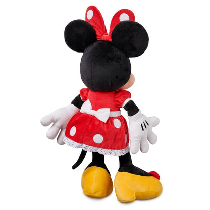 Disney Store Official Minnie Mouse Red Dress Medium Soft Toy for Kids, Cuddly Character with Fuzzy Texture and Embroidered Details, Disney Plushy Suitable for All Ages.