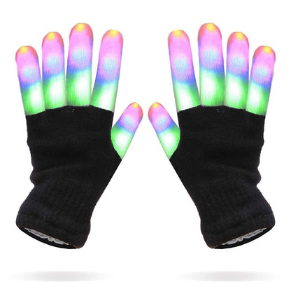 Luwint Kids LED Gloves Finger Light up Gloves - Flashing Autistic Cool Toys for Boys Girls, Children 3-7 Years
