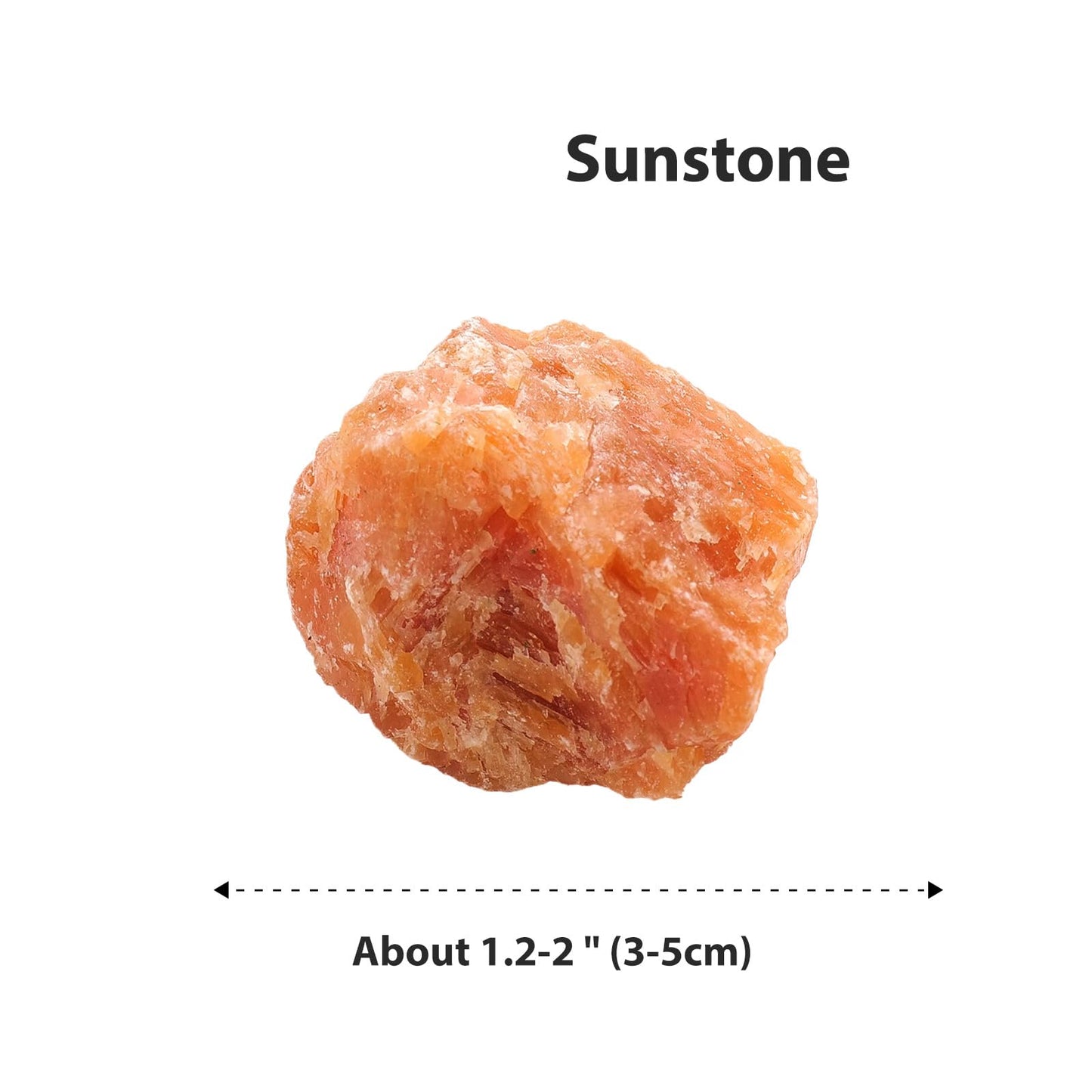 Apengshi Sunstone Raw Crystals 2PCS Natural Rough Rocks Healing Crystal and Stones DIY Raw Stones Meditation Fountain Garden Home Decor