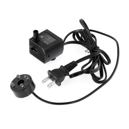 WICHEMI Fountain Pump with Light Indoor Fountain Water Pump Kit for Tabletop Water Fountain with Rolling Ball, Desktop Waterfall Fountains Submersible Pump Replacement - White Light