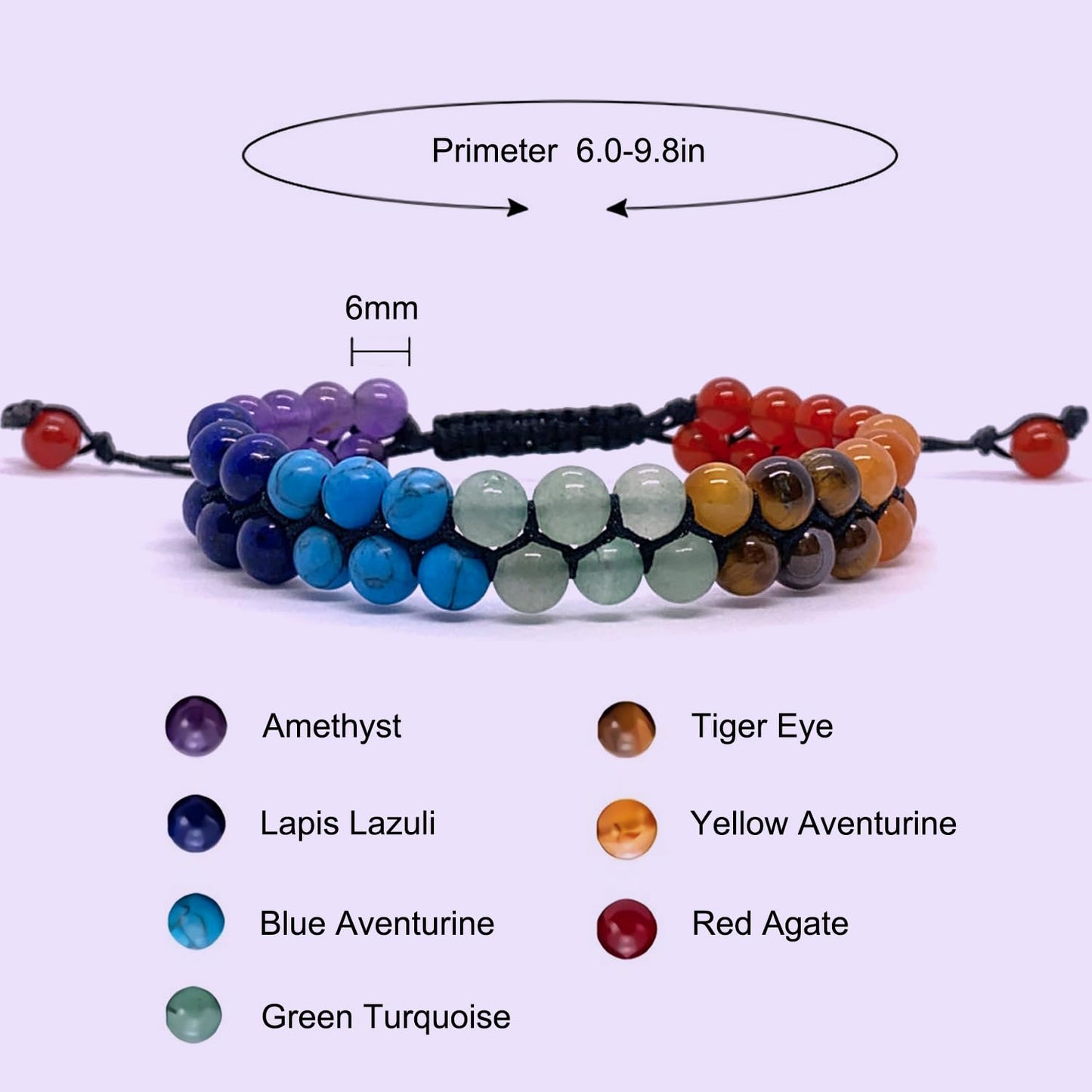 Chakra Bracelets and Necklace Set, Healing Crystal Beaded Bracelet and Orgone Necklace for Protection Spiritual Meditation Stress Relief, 7 Chakra Jewelry Real Stones for Men and Women Beginners Gift
