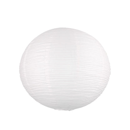 White Round Paper Lantern Lampshade, 12"x12'' Small Paper Lanterns Pendant Light Shade, Chinese Foldable Design for Living Room, Bedroom, Ceiling Lampshade Party Decor