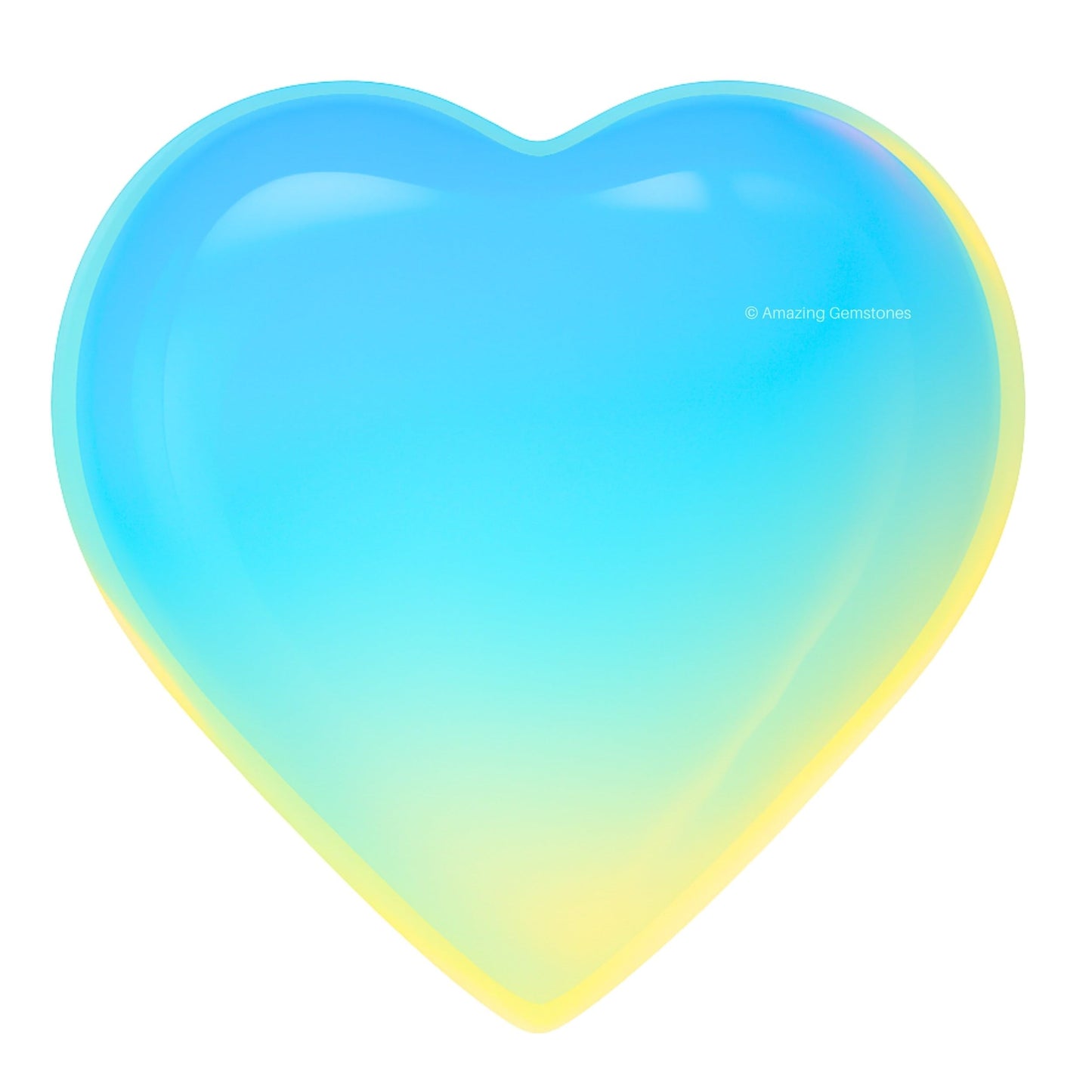 Amazing Gemstone Opalite Stone Heart - Pack of 2 Crystal Heart Stones Rocks - Corazones De Piedra Crystals and Healing Stones Heart Shaped Crystal - Stocking Stuffers Gifts