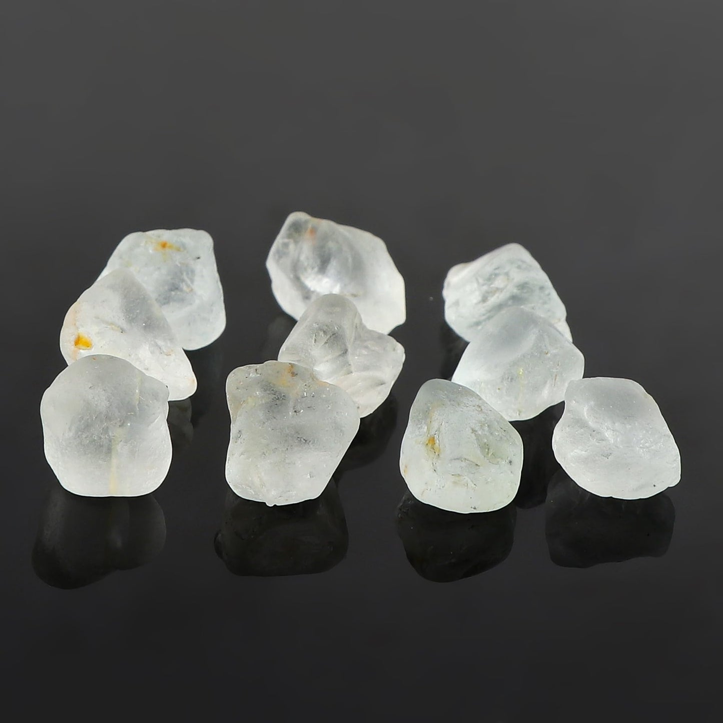 CRYSTALINES 4-5pcs, Wholesale Natural Raw White Topaz Gemstone, Bulk Loose Supplies, Untreated Rough Stones, DIY Jewelry Making, Chakra Healing Crystals, Birthstones, Gem Collection, AAA Grade