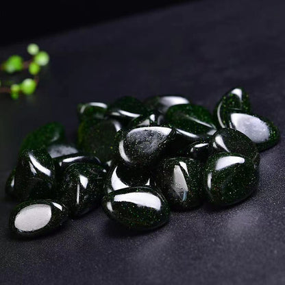 Green Sandstone Healing Crystal Stones, 1.25-2.0" Large Reiki Healing Gemstones Natural Tumbled Polished Stones for Energy Witchcraft Therapy Meditation