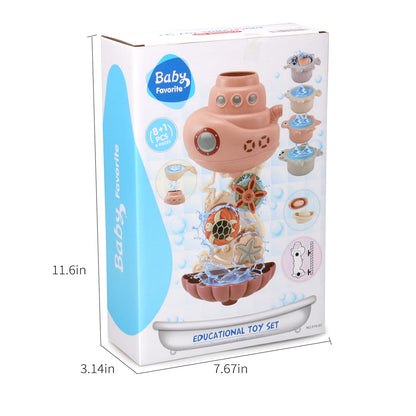 Bath Toys for Kids Ages 1-3 & Toddlers 2-4 - Infant/Baby Set for 6-12M - Bathtub Toys Set for Boys/Girls - Birthday