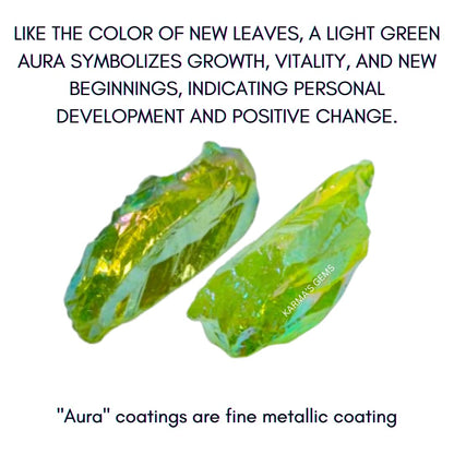 Crystals, Rocks, Jade, Crystals and Healing Stones, Witchcraft Supplies, Healing Crystals, Stones, Healing Stones, Rock Collection, Agate, Raw Stones (Light Green Aura Quartz, 2 Pcs)