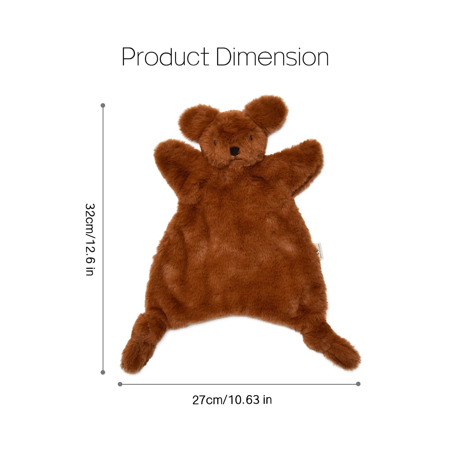 SILI FACTORY Lovey for Baby,Soft Baby Security Blanket,Snuggle Stuffed Animals Toy Baby Girl & Boy, Lovey Comforter Toy for Babies 0-12months,Baby Gifts for Infant and Toddler-Dog