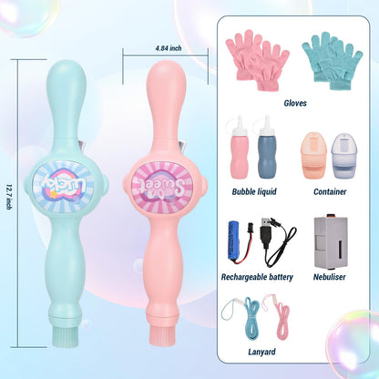 Elastic Bubble Fog Wand,Fog Bubble Machine,Bubble Machine,Fun Science Experiments, Kids Toys, Parent-Child Interaction(Blue)