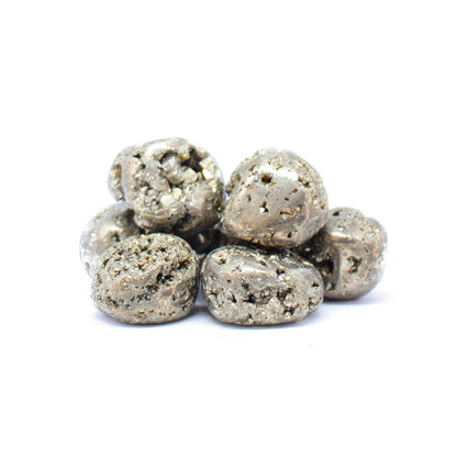 Pachamama Essentials Tumbled Pyrite from Peru - Fools Gold - Healing Stone - Reiki (1)