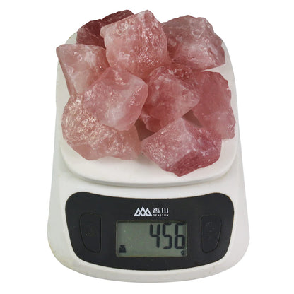Nvzi Rose Quartz Crystals, Raw Crystals Bulk, Gem Stones Rocks Crystals, Tumbled Stones and Crystals Bulk, Rock Collection, Chakra Stones, Healing Crystals, Raw Minerals Rocks Crystals(1LB)